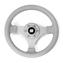 Колесо рулевое Ultraflex 280мм серое ударопрочный термопластик (V.45G)